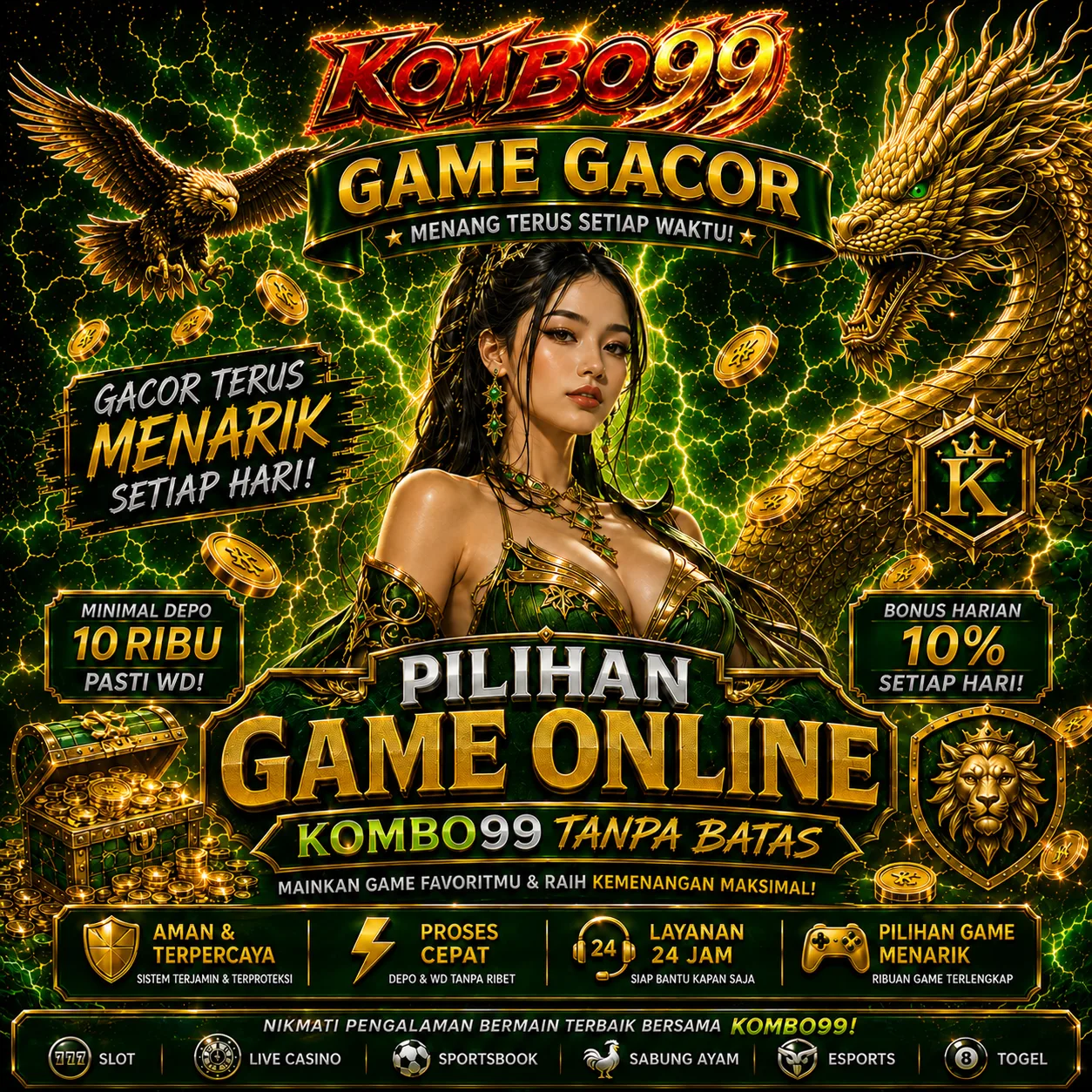 KOMBO99 🐇 Setiap Game Punya Karakter, Setiap Pilihan Bikin Makin Penasaran in Medan